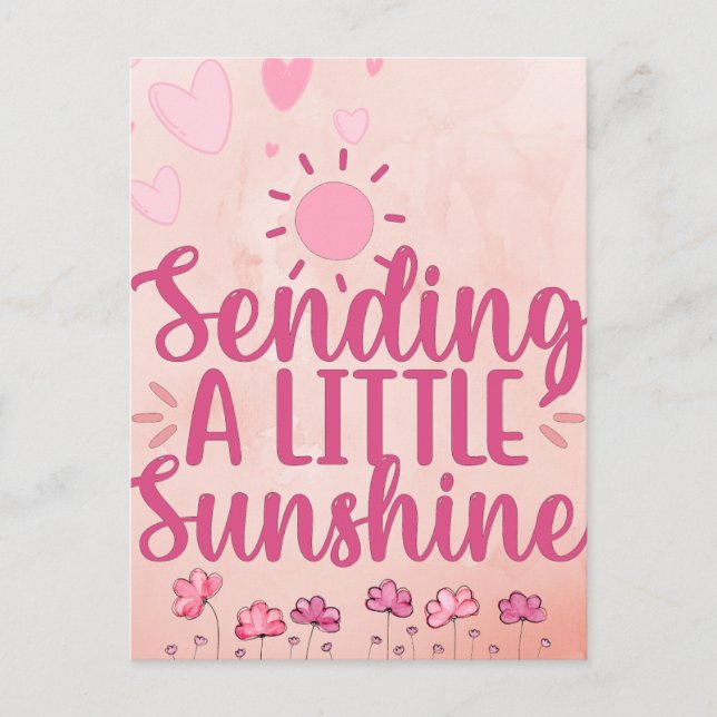 Envoyer une petite carte Sunshine Post (Devant)