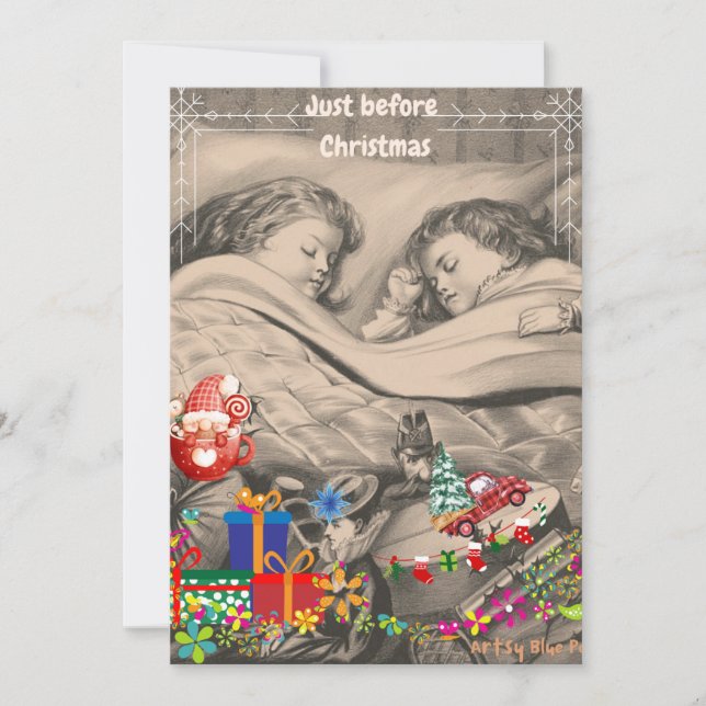 Envoyez votre propre carte de vœux plate avec mess (Devant)