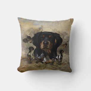 Epagneul Breton, Brittany Spaniel   Coussin de lan
