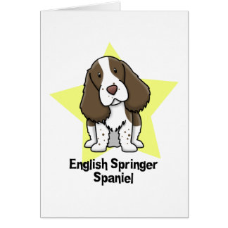 Épagneul de springer anglais d'étoile de Kawaii