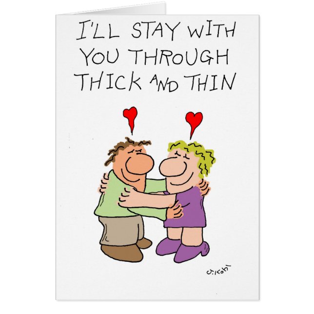 Épais et mince (Devant)