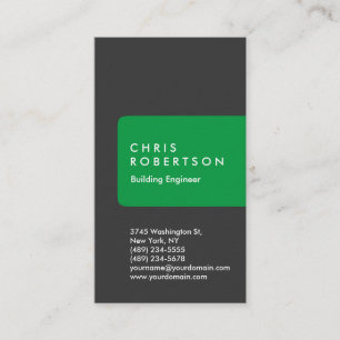 Épais gris vert Carte de visite de technicien dent