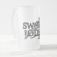 Épée de tasse de logo d'Odin