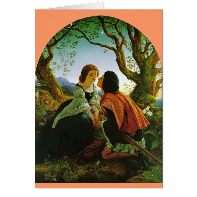 Épée médiévale Hesperus de couples romantiques de (Devant)