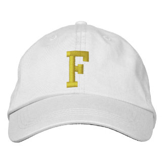 Épeler la lettre initiale F Casquette de balle