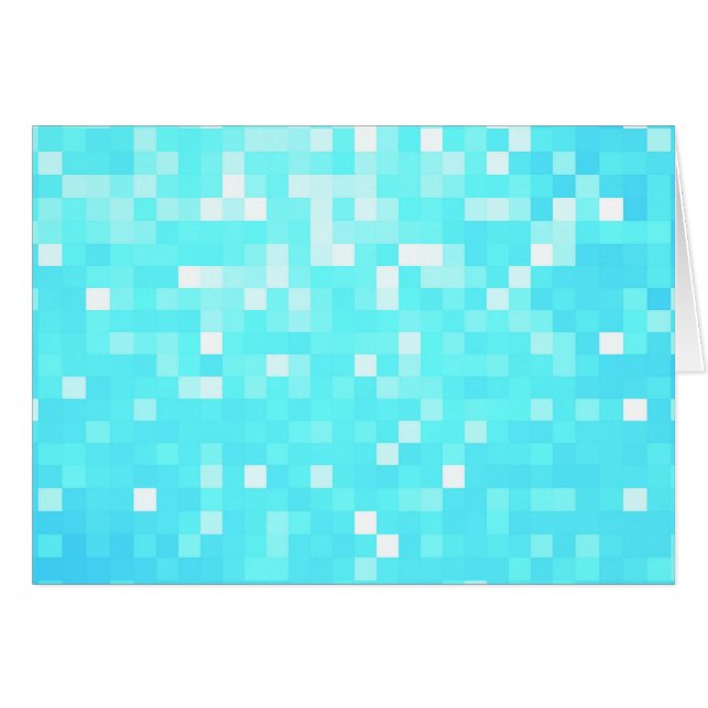 Éperche de pixels turquoise (Devant horizontal)