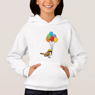 Éperon de caricature mignon avec ballons