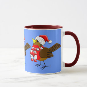 Épervier de Noël Mignonne amusant Boire de la Mug