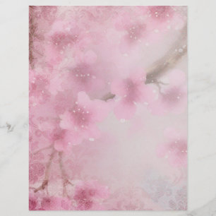 Ephémère Cherry Blossom Aquarelle & Damask