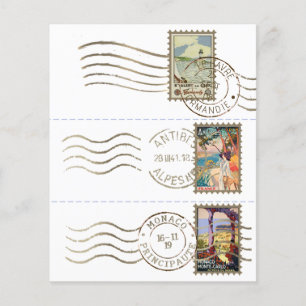 Ephémère de timbre postal Faux Postage pour les jo