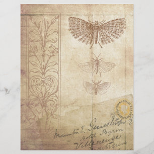 Ephémère du scrapbook de style vintage