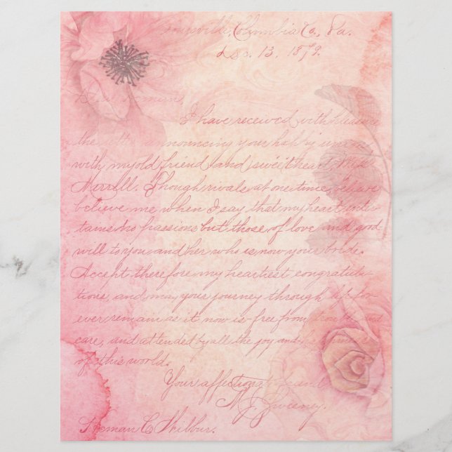 Ephémère Shabby Rose Floral (Devant)