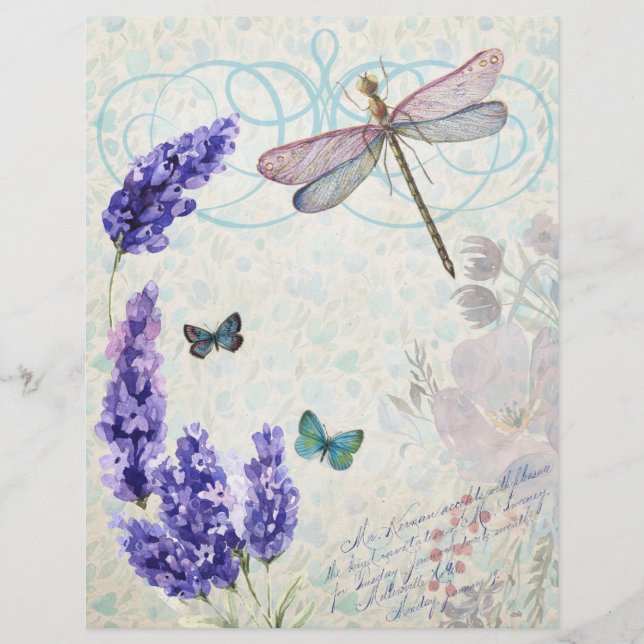 Ephémère vintage Fleur Garden (Devant)