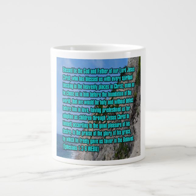Éphésiens 1:3-6 WEBU Mug (Devant)