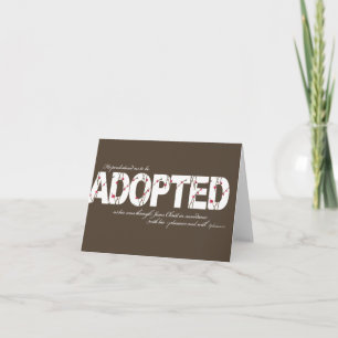 Éphésiens 1:5 Carte d'adoption