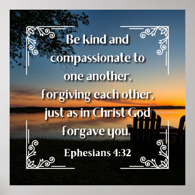 Ephésiens 4:32 poster (Devant)