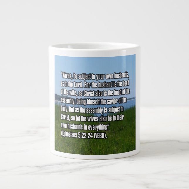 Éphésiens 5:22-24 WEBU Mug (Devant)