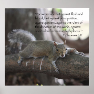 Éphésiens 6:12 Poster Imprimer