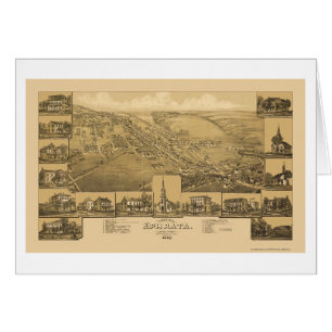 Ephrata, carte panoramique de PA - 1887