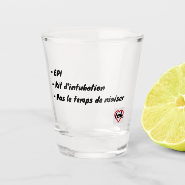 EPI pas le temps de niaiser Verre à shot (Devant)