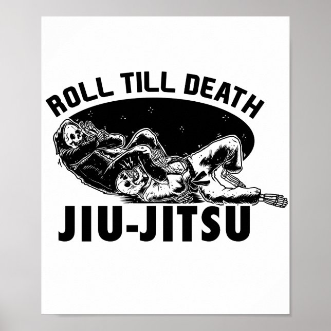 Epic Bjj Grim Reaper Jiu-jitsu Armbar poster (Devant)