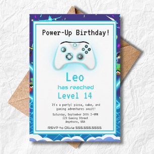 Epic Gamer Happy 14 Anniversaire Invitation Critic