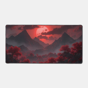 Epic Imaginaire Red Sun Landscape Desk Mat