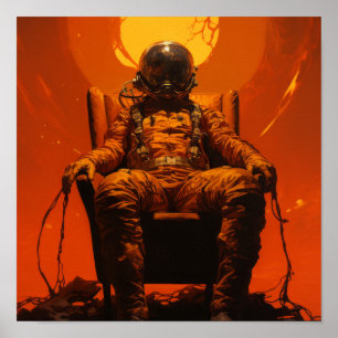 Epic Journey : Captivant Spacescape Poster en Oli