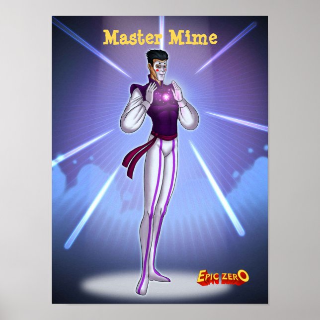 Epic Zero Master Mime Poster (Devant)