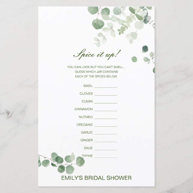 Épice modifiable est haut, Nom de la Fête des mari (Devant)