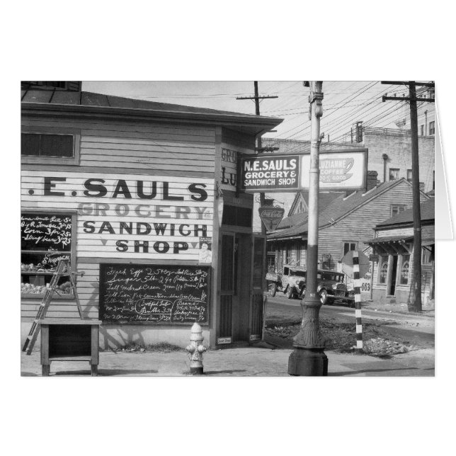 Épicerie et sandwicherie, 1934 (Devant horizontal)