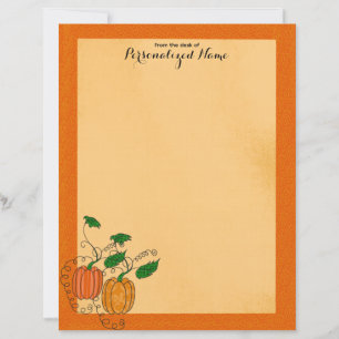 Épices citrouilles - Feuille de papier non doublée