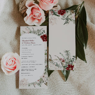 Épinette et dentelle Programme de mariage floral