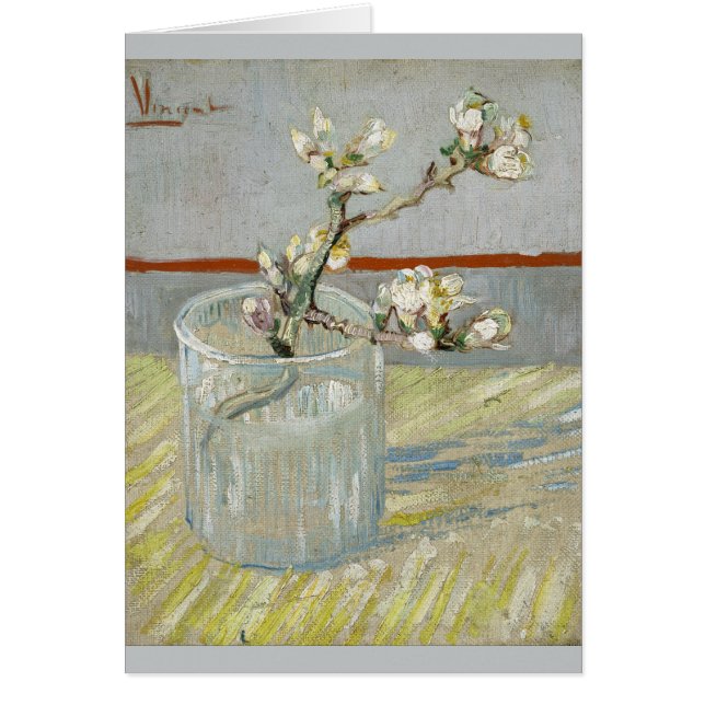 Épingle d'amande à fleurs en verre de Van Gogh (Devant)
