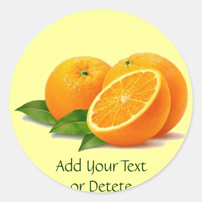 Épingle d'oranges Stickers (sous de nombreuses for (Devant)