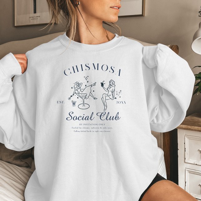 Épingle drôle | Sweatshirt du club social de Chism (Créateur téléchargé)