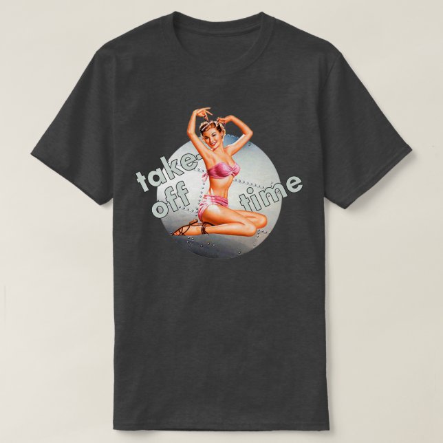 Épingle vers le haut Fille bombardier décolle le t (Design devant)