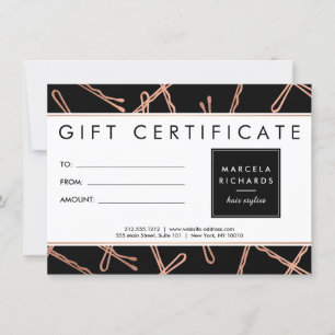 Épingles à cheveux en or rose chic Cadeau pour coi