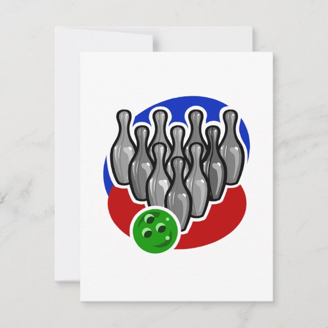 Épingles de bowling et balle (Devant)
