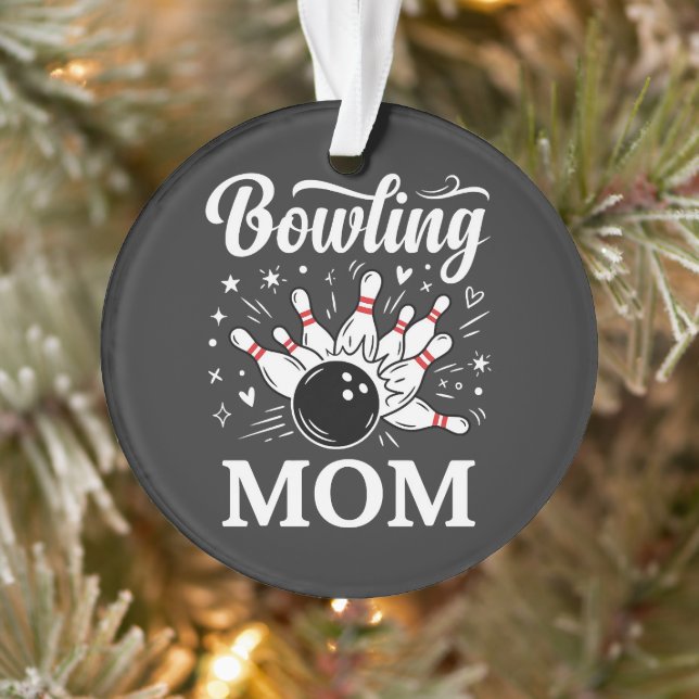 Épingles de cœur de maman de bowling Ligue drôle F (Arbre)