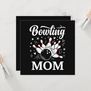Épingles de cœur de maman de bowling Ligue drôle F