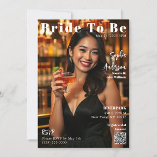 Épouse De Couverture De Magazine À Être Invitation