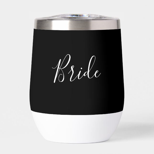 Épouse personnalisée Script noir Mariage simple (Avant)