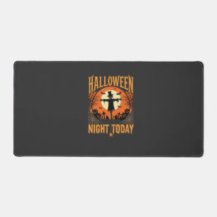 Épouvantail de cimetière de nuit d'Halloween Vecte