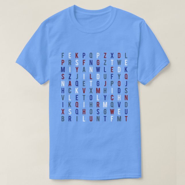 Epstein ne s'est pas suicidé Wordsearch T-Shirt (Design devant)