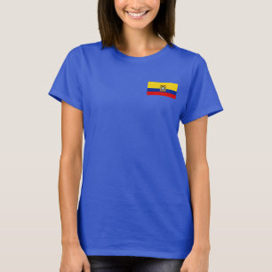 Equateur Drapeau et carte T-shirt
