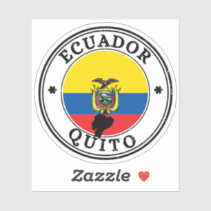 Equateur Quito La Mitad Del Mundo Sticker Roun