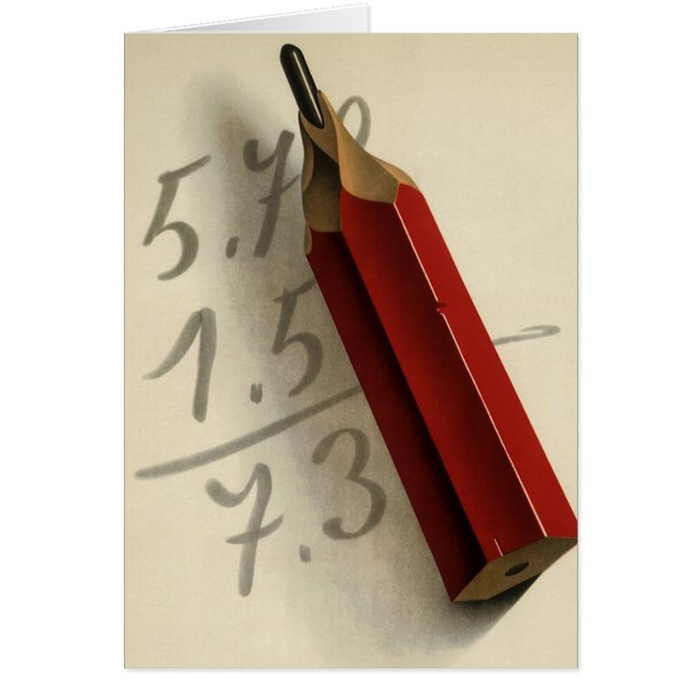 Équation mathématique avec crayon rouge, entrepris (Devant)