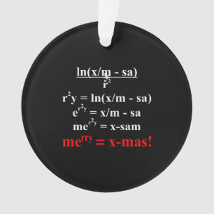 Équation mathématique Joyeux Noël