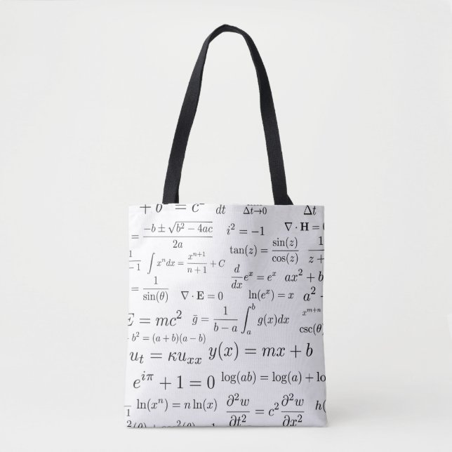 Équations de sac fourre-tout à maths et à la (Devant)